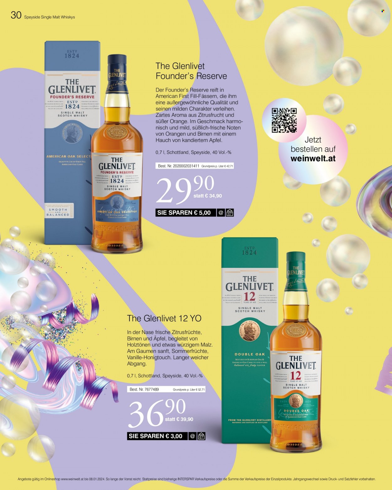 Angebote INTERSPAR - 8.11.2023 - 8.1.2024. Seite 30