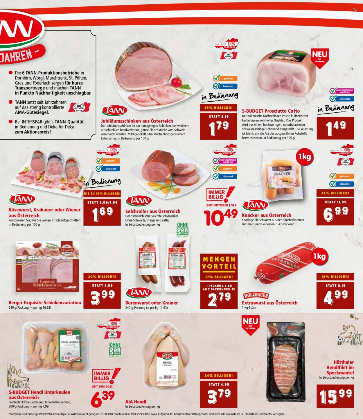 Angebote INTERSPAR - 9.11.2023 - 22.11.2023. Seite 9