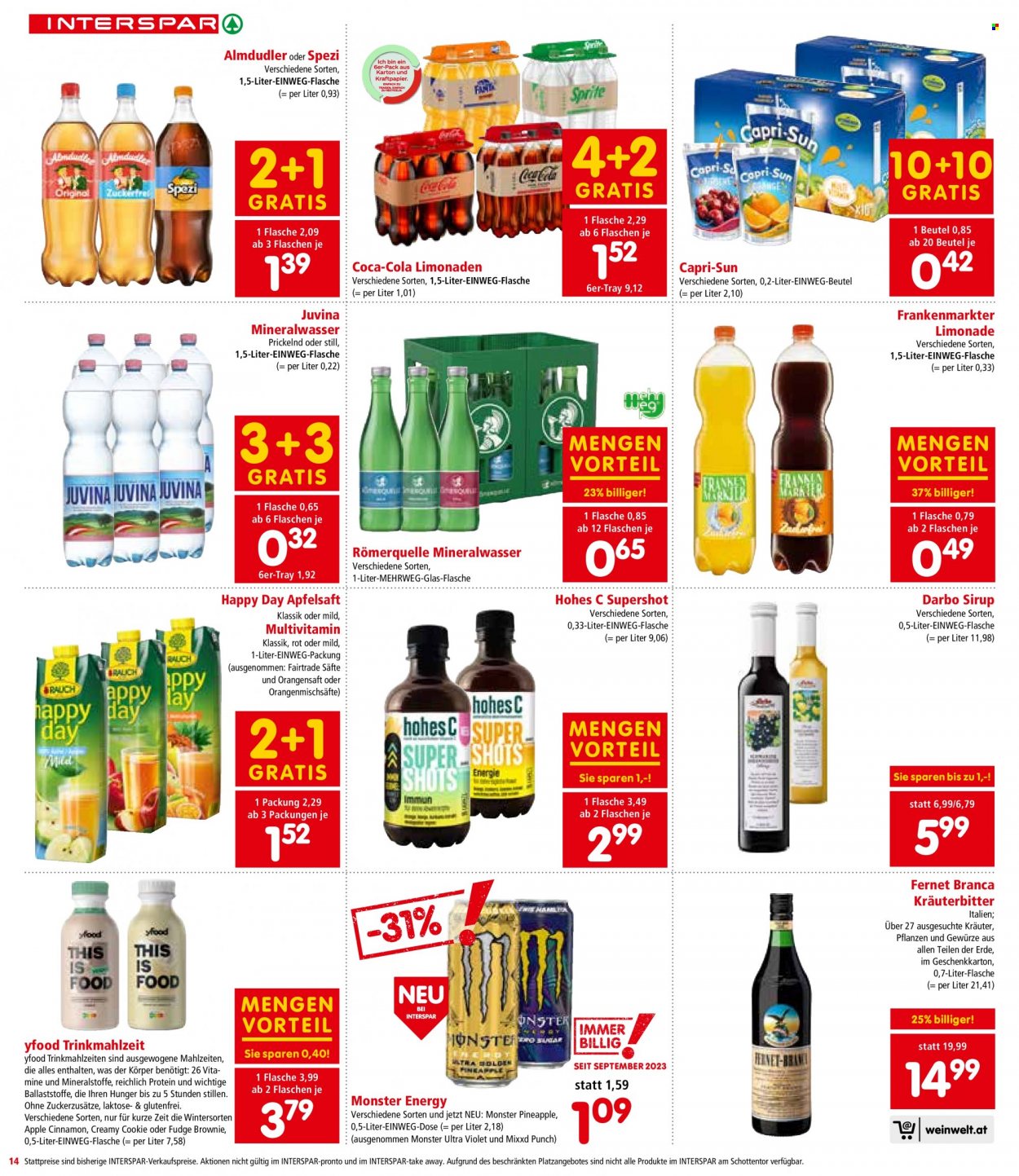 Angebote INTERSPAR - 9.11.2023 - 22.11.2023. Seite 12