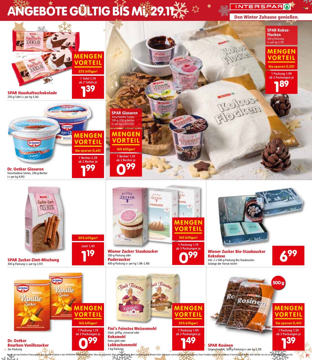 Angebote INTERSPAR - 9.11.2023 - 22.11.2023. Seite 19
