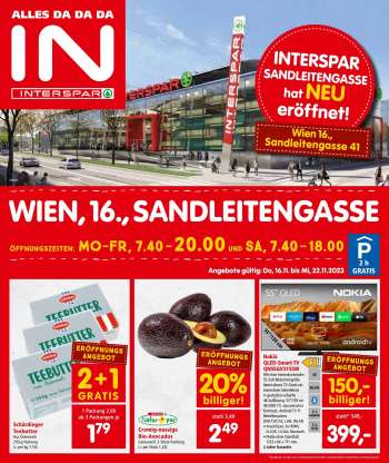 Angebote INTERSPAR - 16.11.2023 - 22.11.2023.