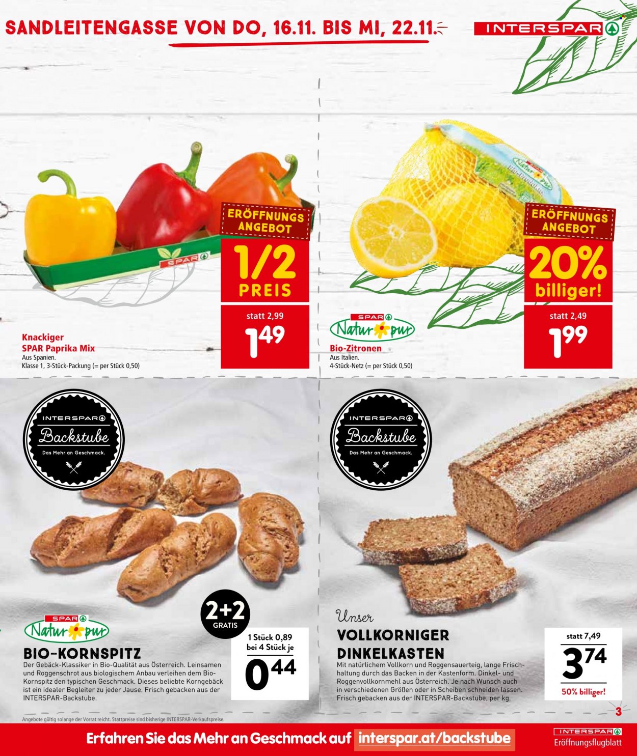 Angebote INTERSPAR - 16.11.2023 - 22.11.2023. Seite 3