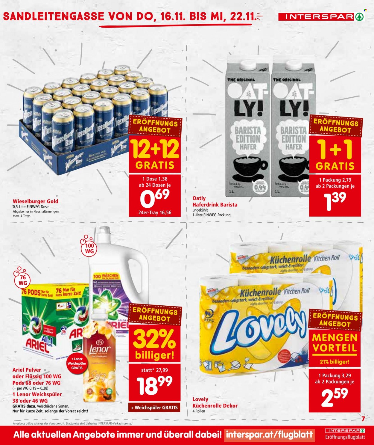 Angebote INTERSPAR - 16.11.2023 - 22.11.2023. Seite 7