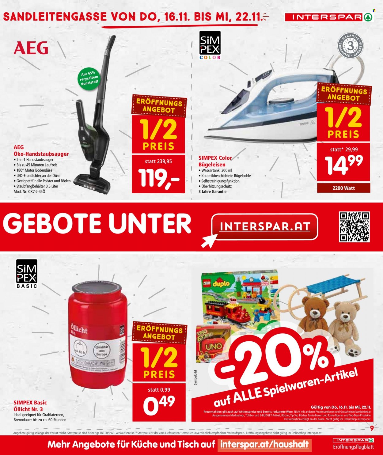 Angebote INTERSPAR - 16.11.2023 - 22.11.2023. Seite 9