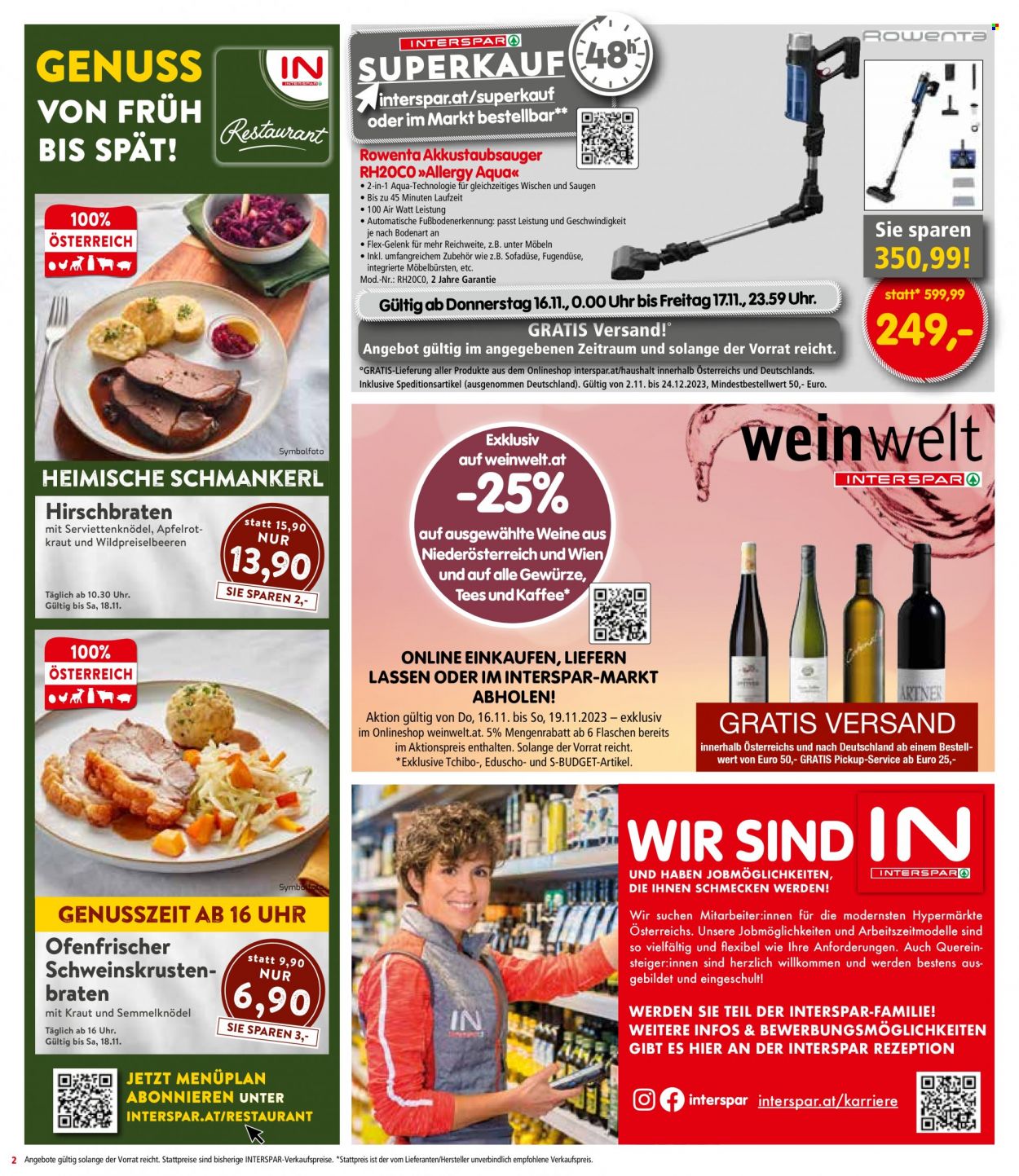 Angebote INTERSPAR - 16.11.2023 - 22.11.2023. Seite 2