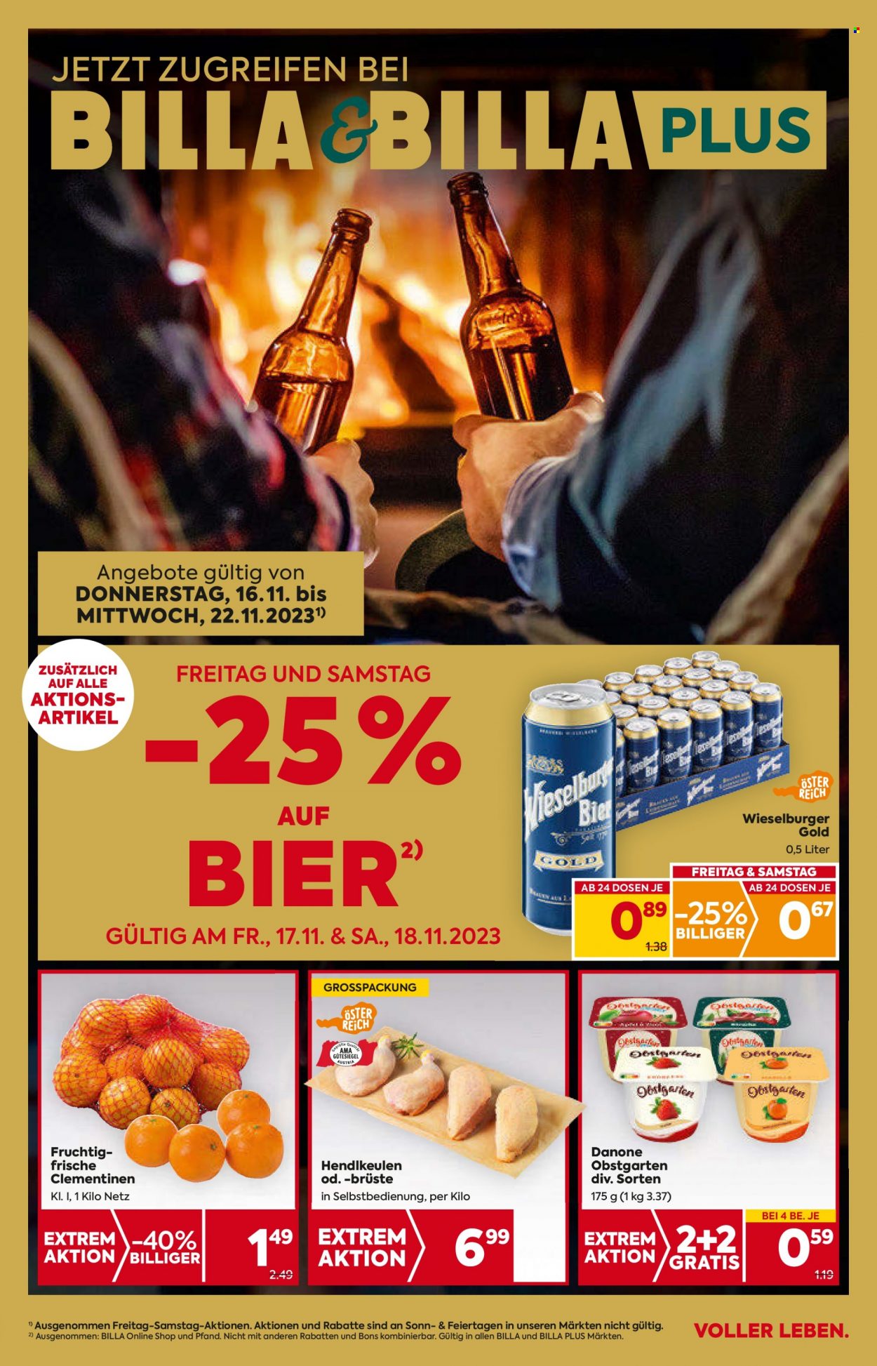 Angebote Billa - 16.11.2023 - 22.11.2023. Seite 1
