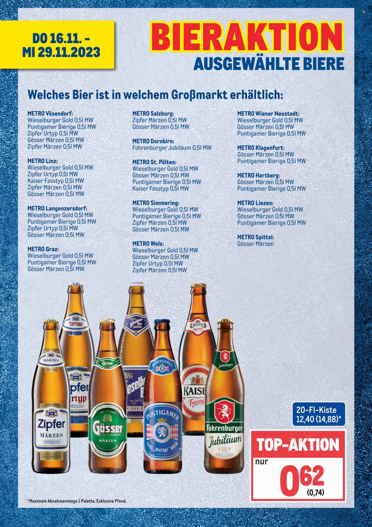 Angebote Metro - 16.11.2023 - 29.11.2023. Seite 1