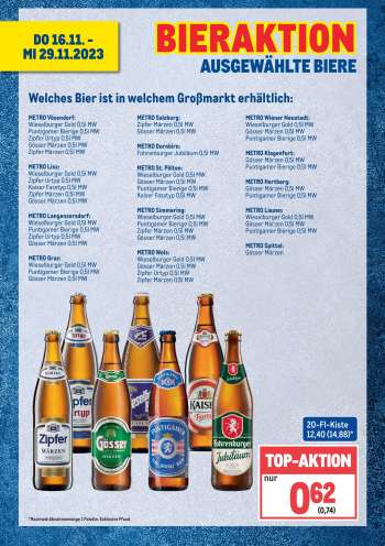 Angebote Metro - 16.11.2023 - 29.11.2023.