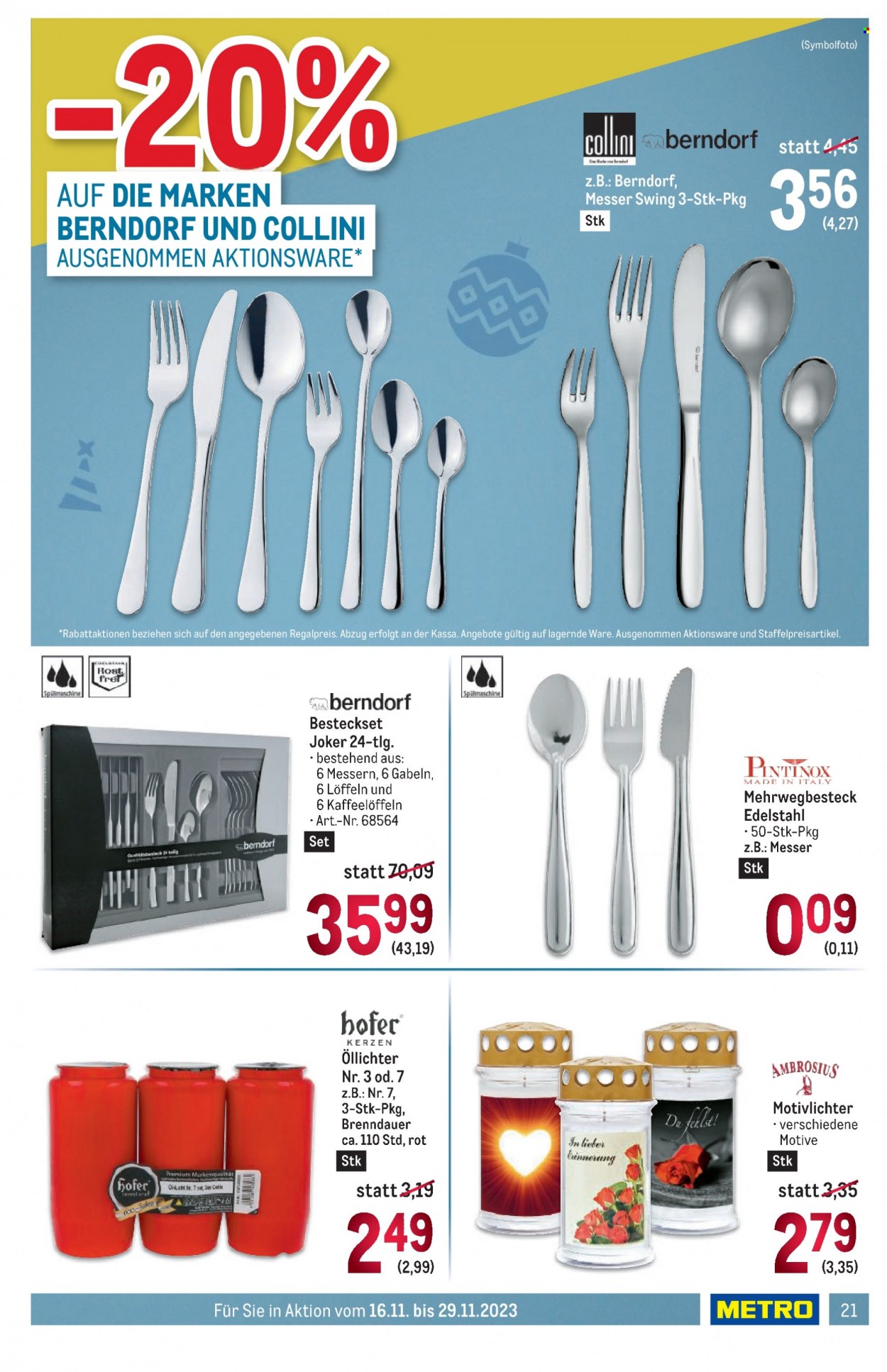 Angebote Metro - 16.11.2023 - 29.11.2023. Seite 21