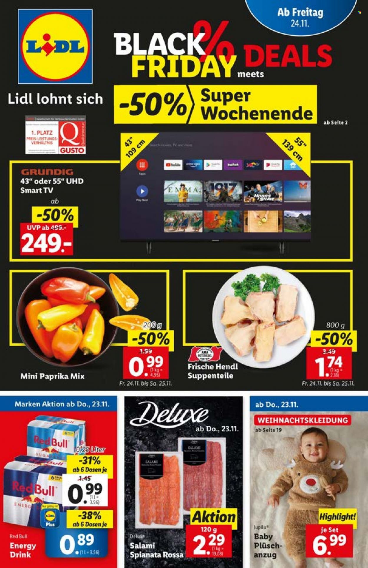 Angebote Lidl - 23.11.2023 - 29.11.2023. Seite 1