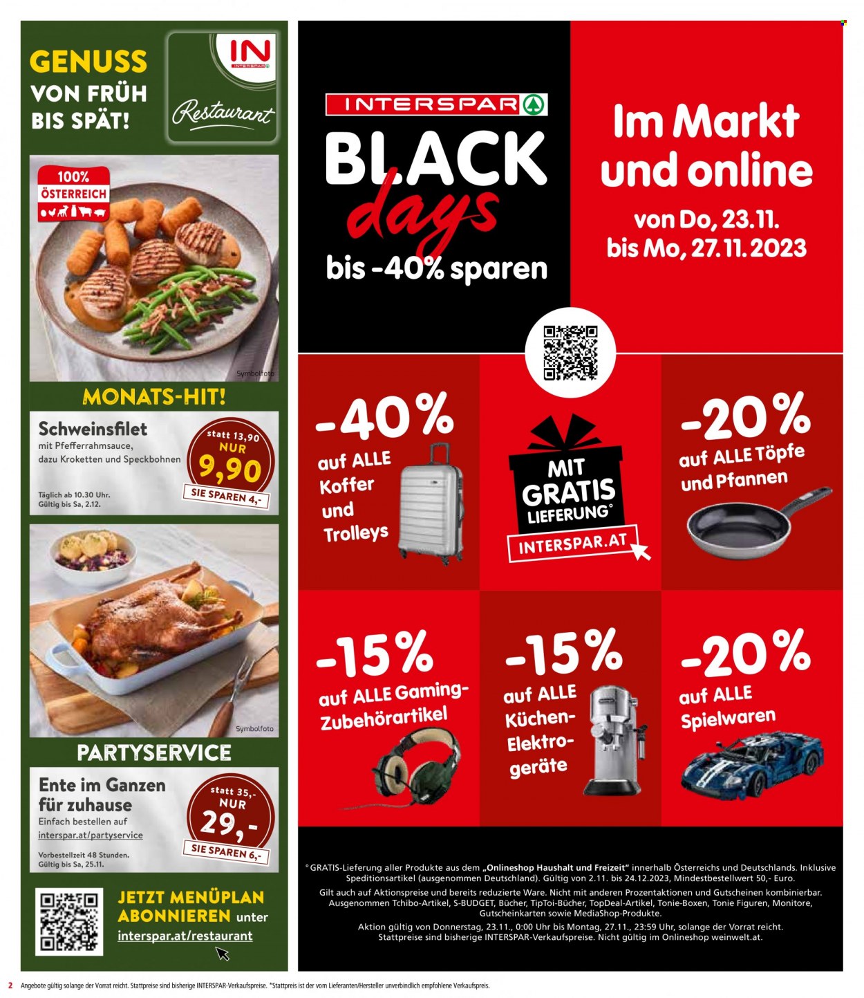 Angebote INTERSPAR - 23.11.2023 - 13.12.2023. Seite 2