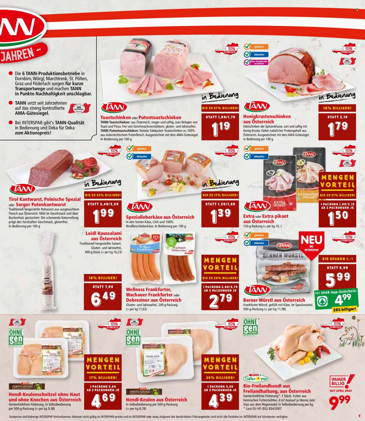 Angebote INTERSPAR - 23.11.2023 - 13.12.2023. Seite 9