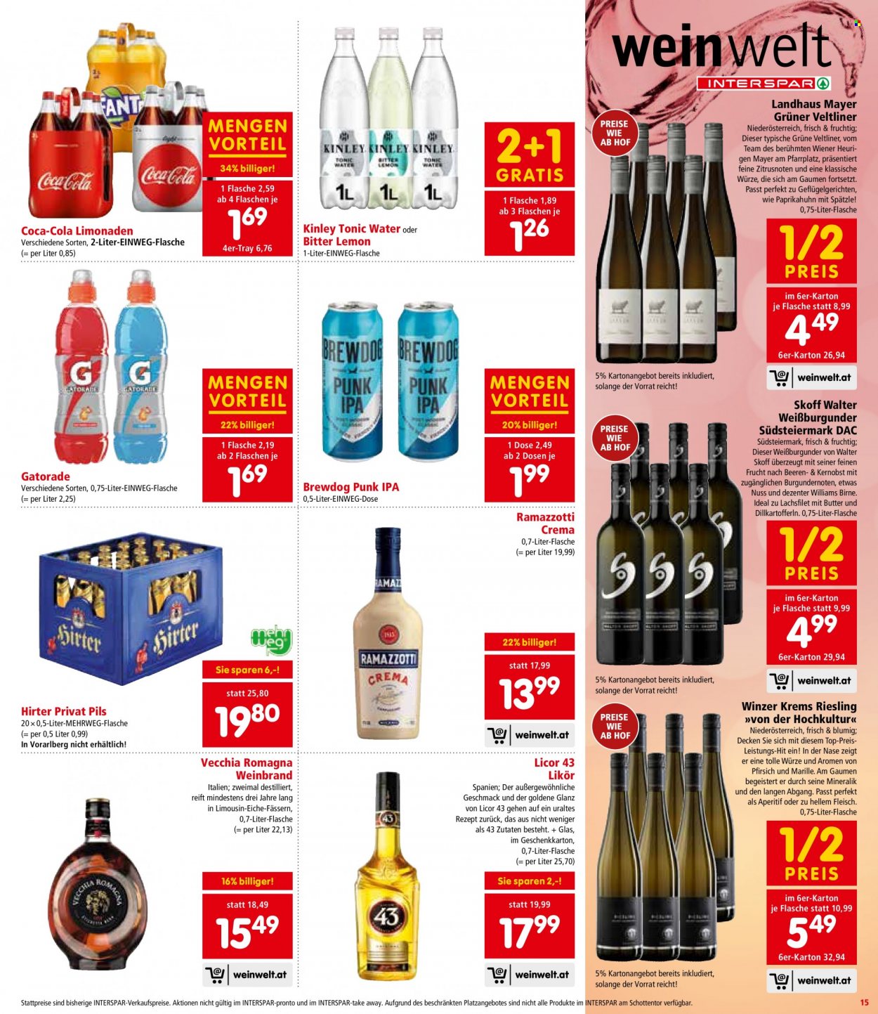 Angebote INTERSPAR - 23.11.2023 - 13.12.2023. Seite 15