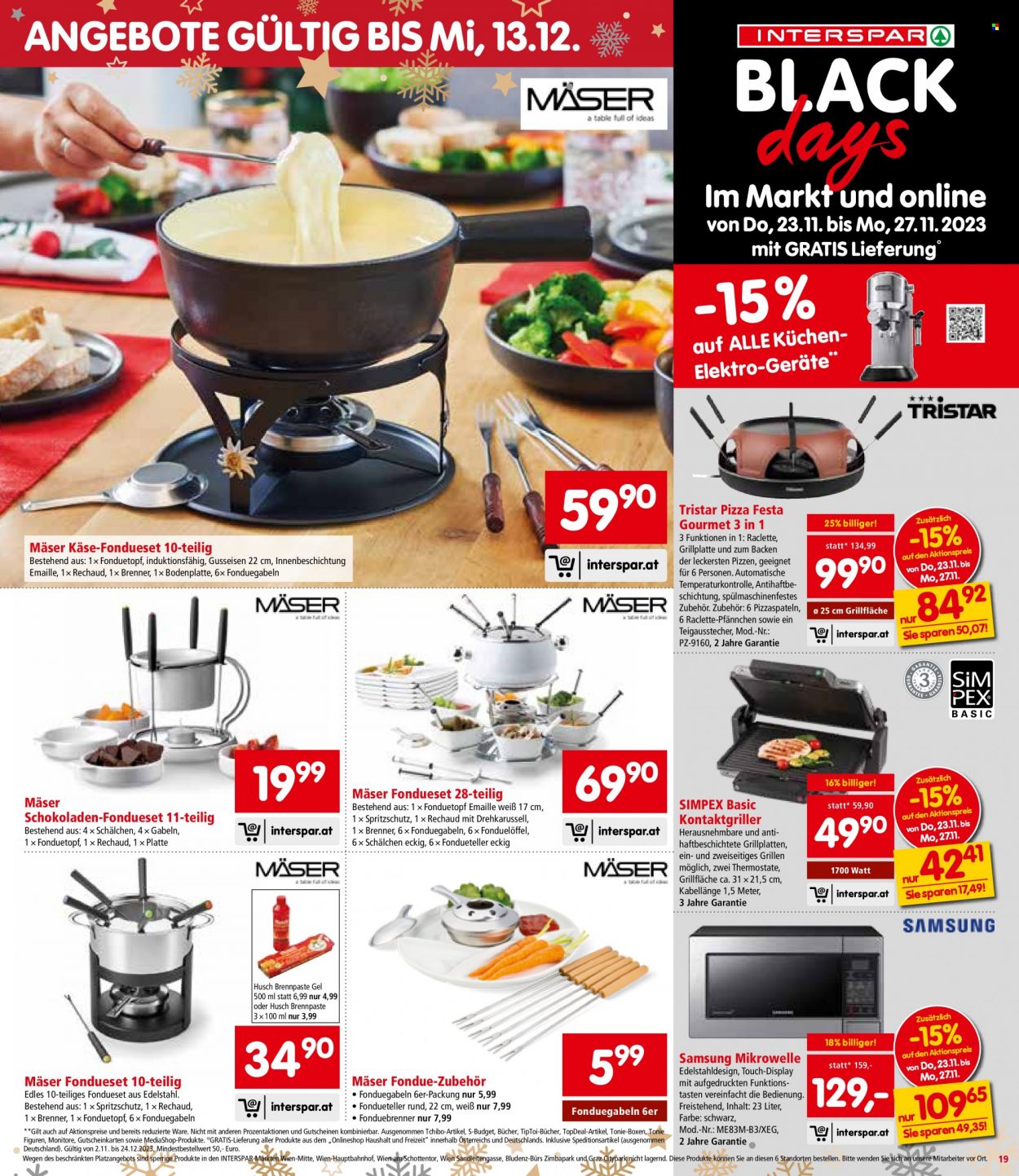 Angebote INTERSPAR - 23.11.2023 - 13.12.2023. Seite 19