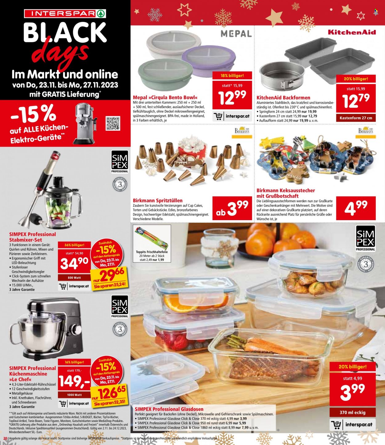 Angebote INTERSPAR - 23.11.2023 - 13.12.2023. Seite 20
