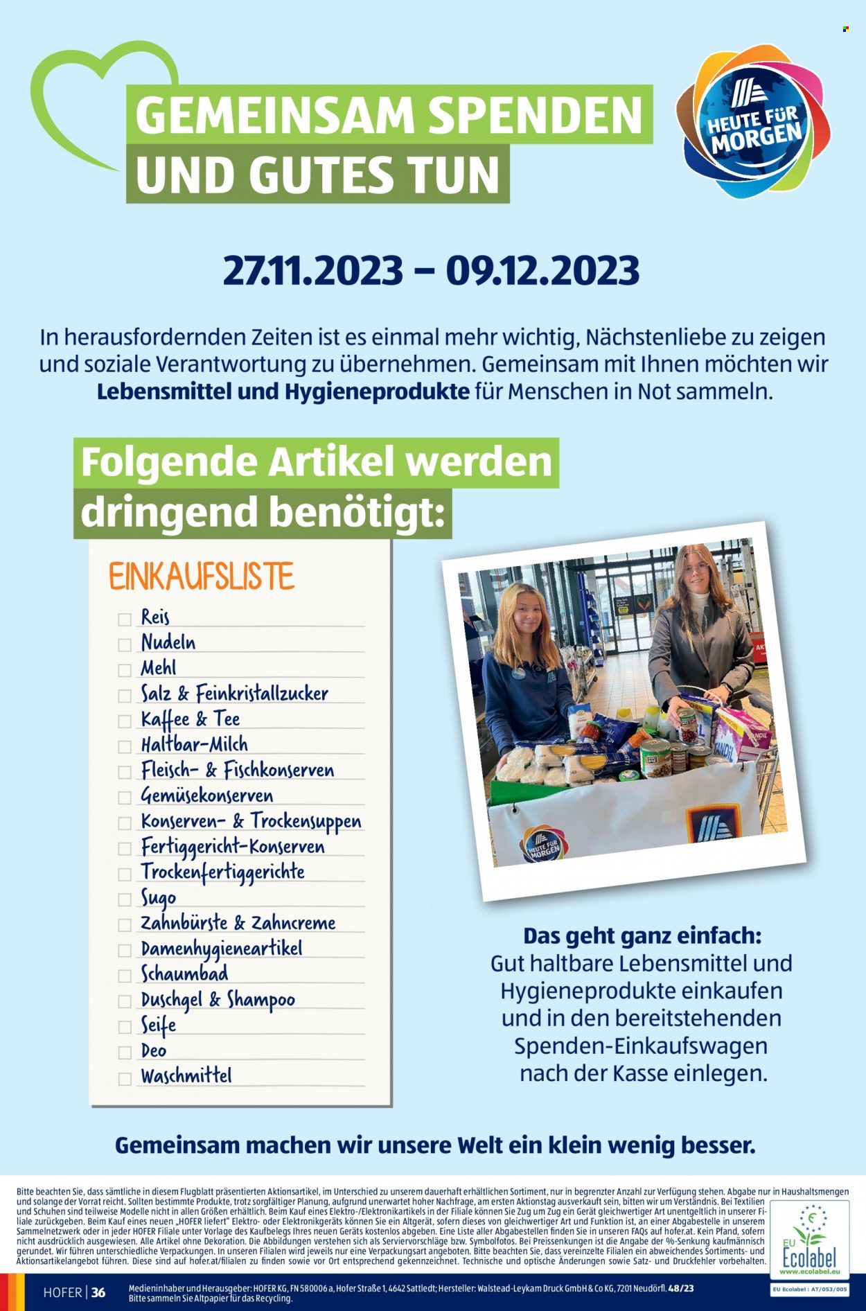 Angebote Hofer - 24.11.2023 - 30.11.2023. Seite 38