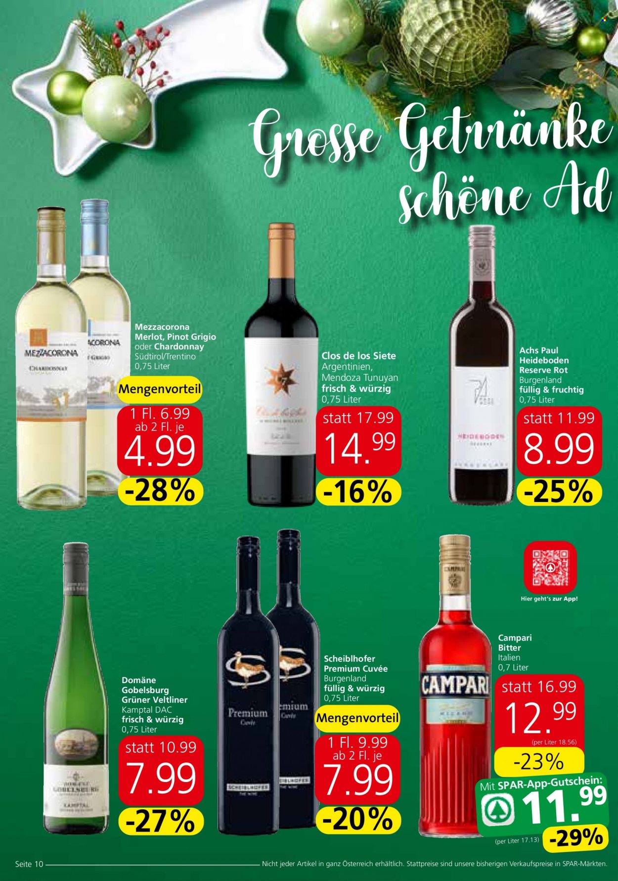 Angebote SPAR - 23.11.2023 - 13.12.2023. Seite 10