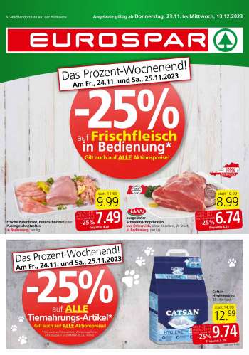 Angebote EUROSPAR - 23.11.2023 - 13.12.2023.