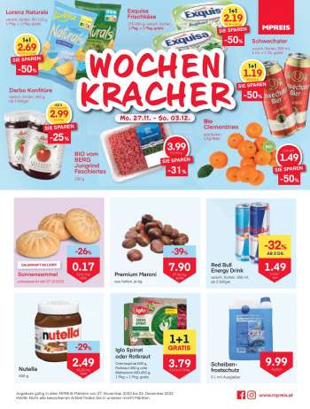 Angebote MPREIS - 27.11.2023 - 3.12.2023.