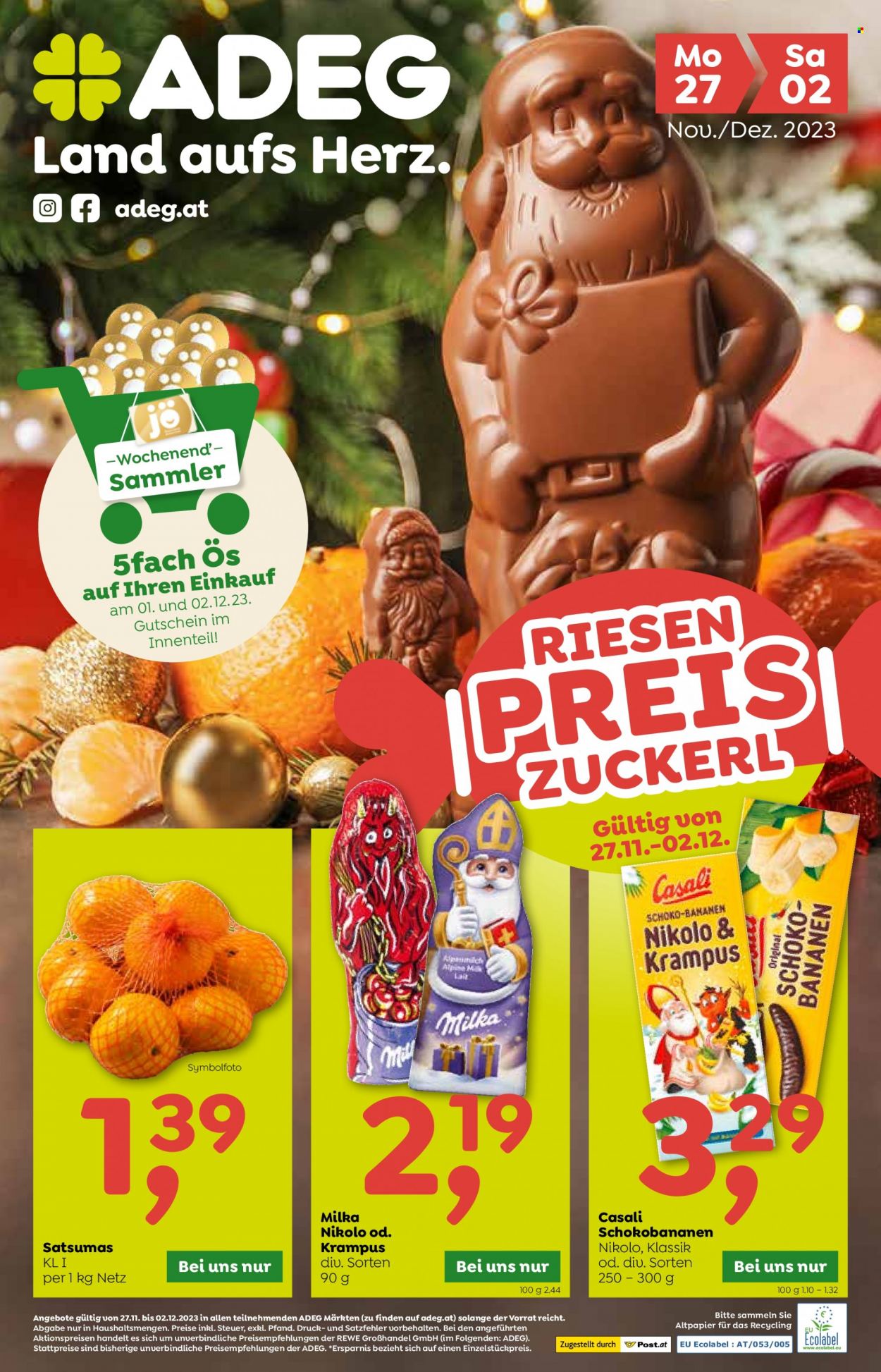 Angebote ADEG - 27.11.2023 - 2.12.2023. Seite 1
