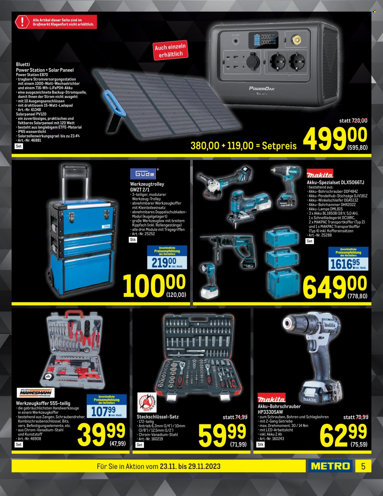 Angebote Metro - 23.11.2023 - 29.11.2023. Seite 5