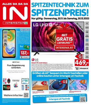Angebote INTERSPAR - 30.11.2023 - 30.12.2023.
