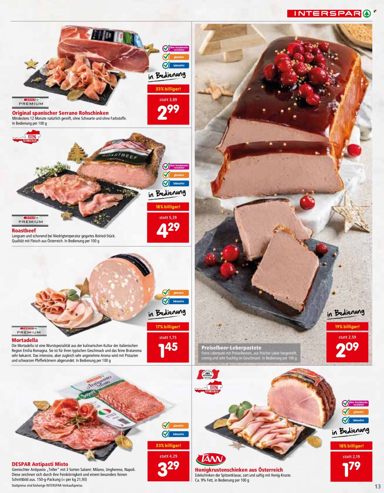 Angebote INTERSPAR - 23.11.2023 - 30.11.2023. Seite 13