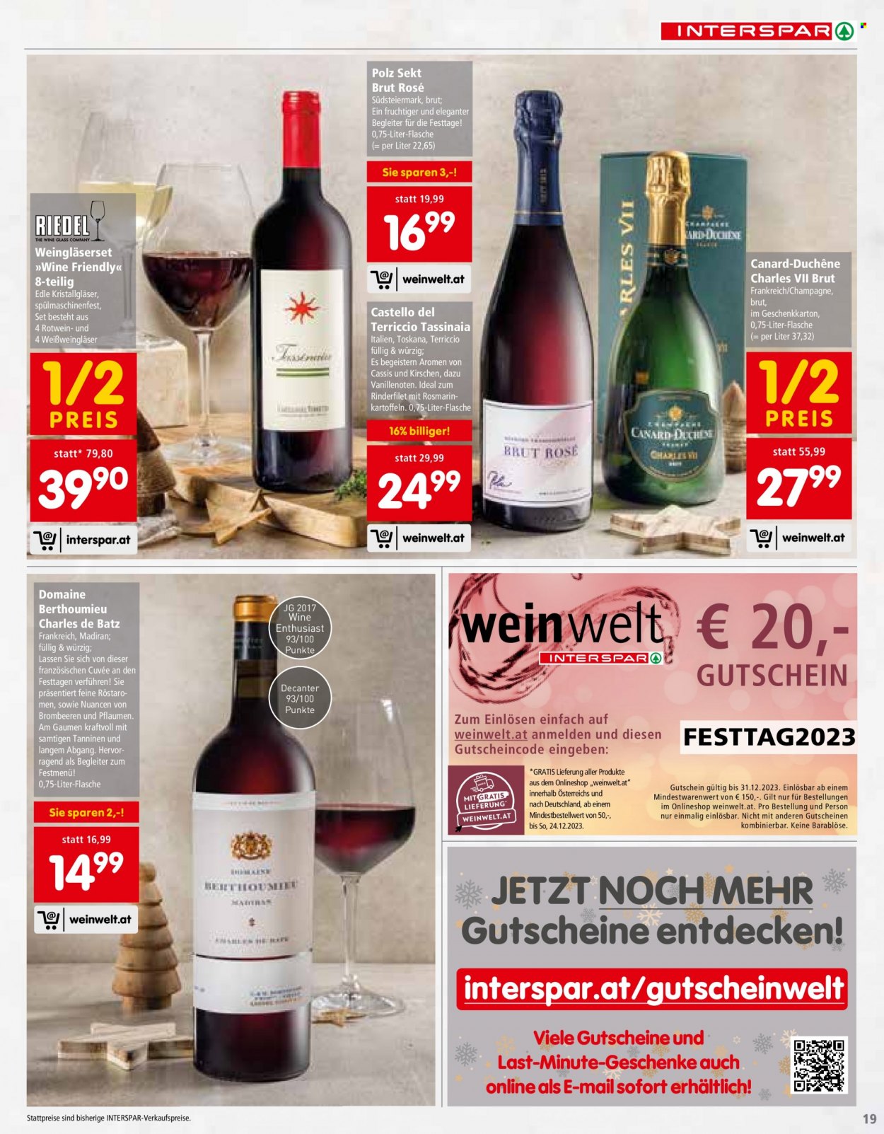 Angebote INTERSPAR - 23.11.2023 - 30.11.2023. Seite 19