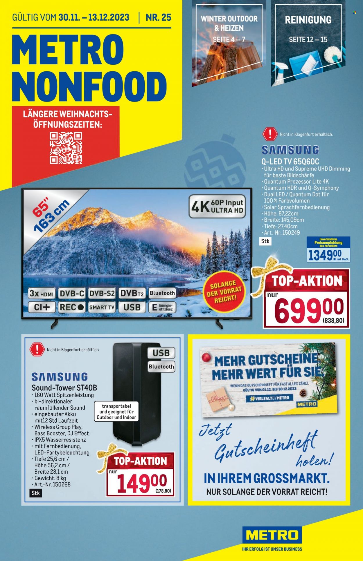 Angebote Metro - 30.11.2023 - 13.12.2023. Seite 1