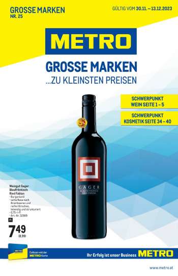 Angebote Metro - 30.11.2023 - 13.12.2023.