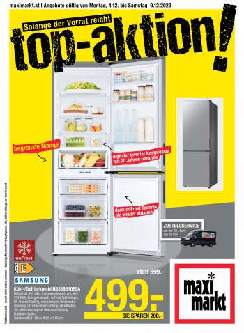 Angebote Maximarkt - 4.12.2023 - 9.12.2023.