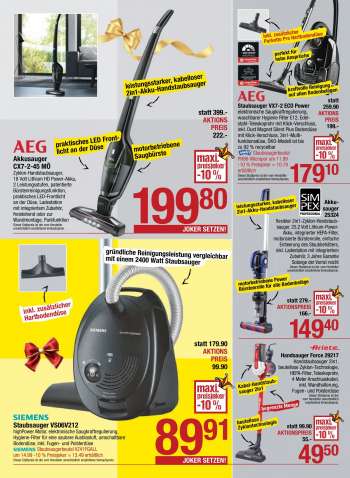 thumbnail - Staubsauger VS06V212 highPower Motor, elektronische Saugkraftregulierung, Hygiene-Filter für eine saubere Ausblasluft, umschaltbare Bodendüse, inkl. Fugen- und Polsterdüse Staubsaugerbeutel VZ41FGALL um 14.99 -10 % Preisjoker = 13.49 erhältlich