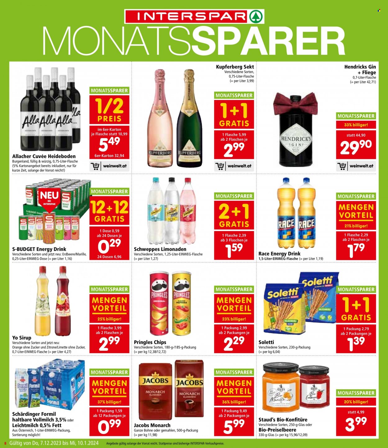 Angebote INTERSPAR - 7.12.2023 - 13.12.2023. Seite 8