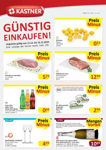 Angebote KASTNER - 11.12.2023 - 16.12.2023.