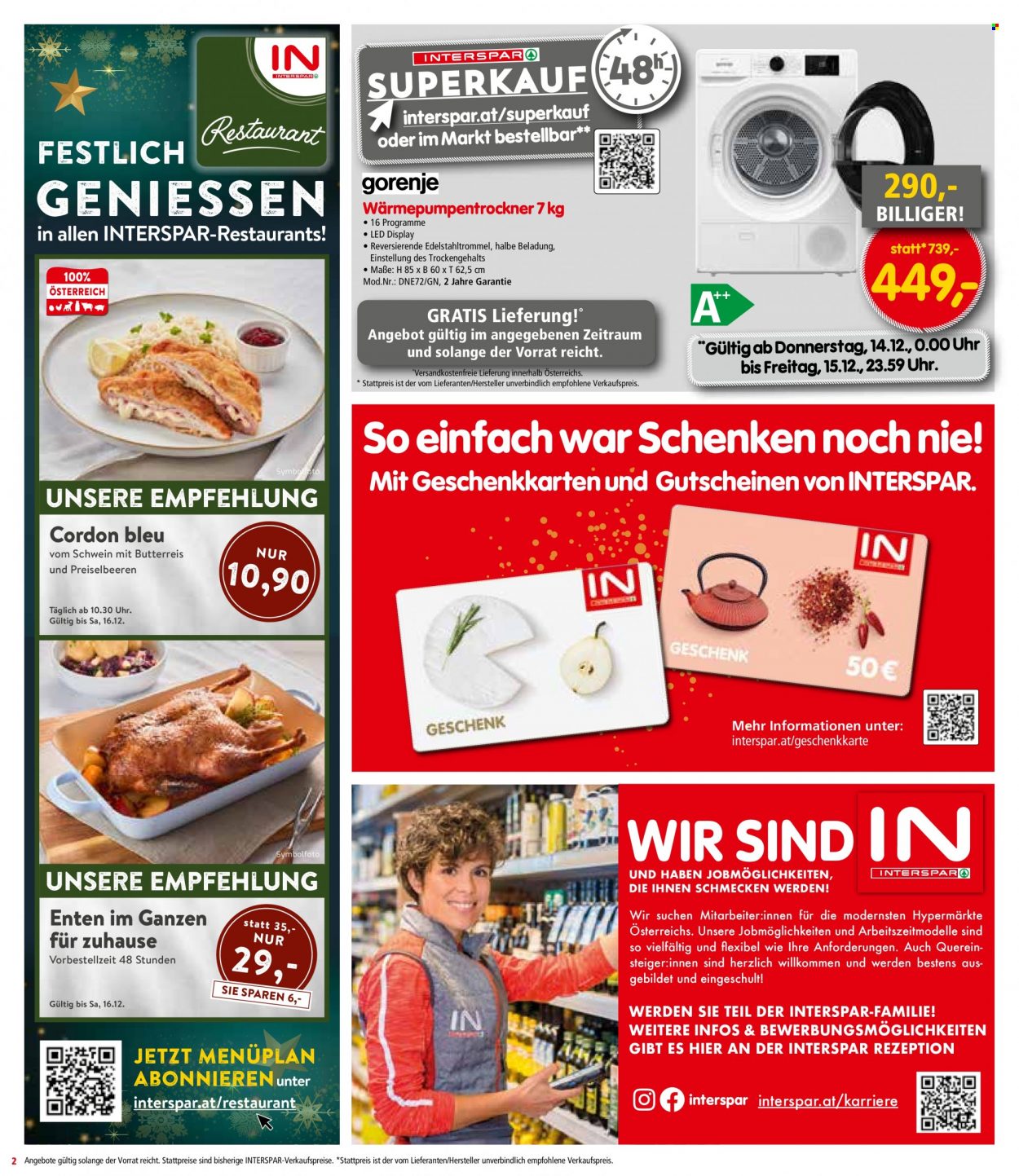 Angebote INTERSPAR - 14.12.2023 - 30.12.2023. Seite 2