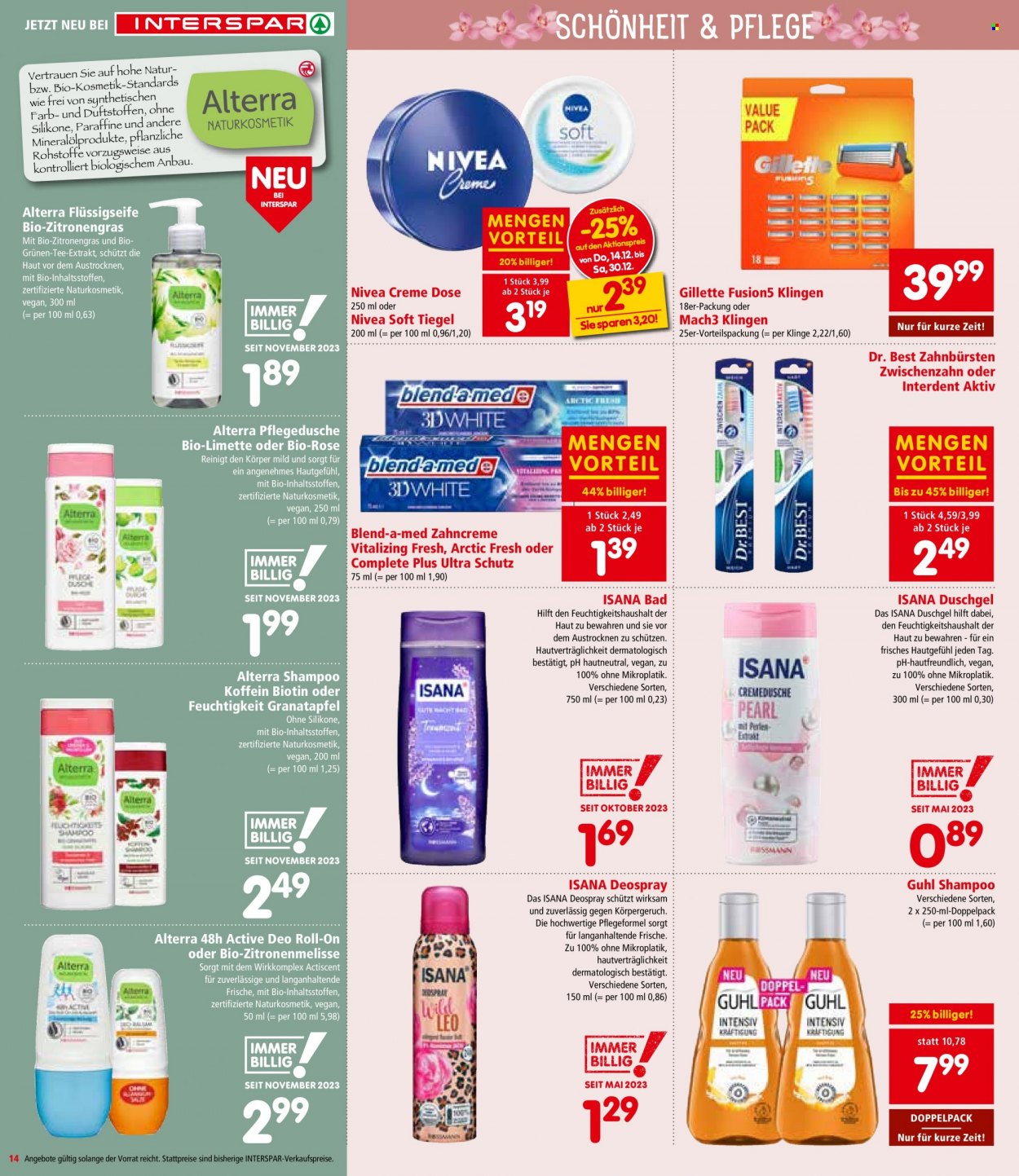 Angebote INTERSPAR - 14.12.2023 - 30.12.2023. Seite 14