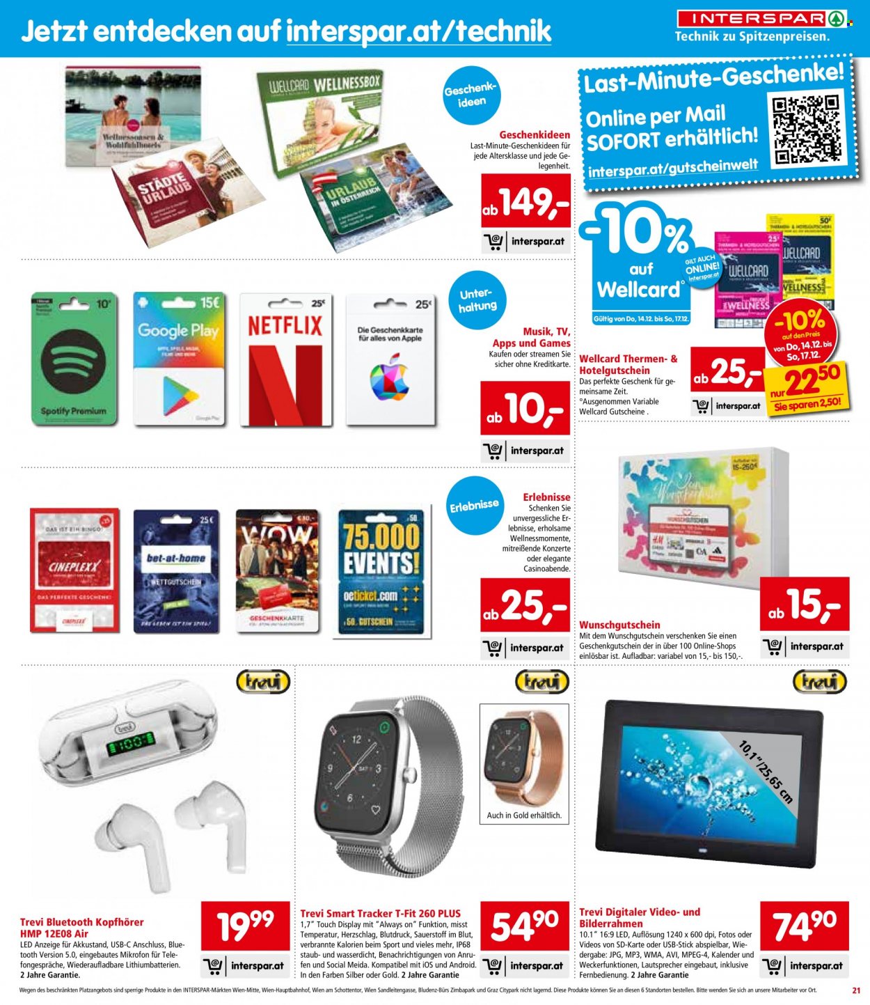 Angebote INTERSPAR - 14.12.2023 - 30.12.2023. Seite 21