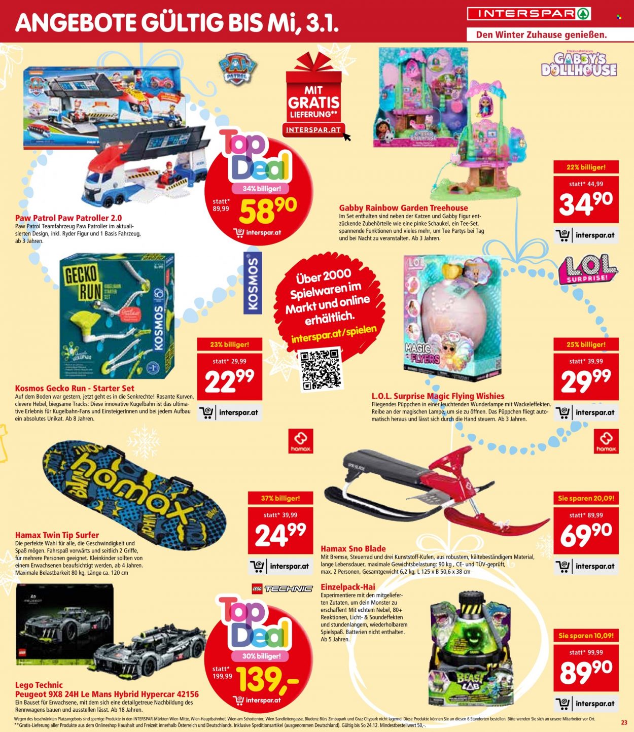 Angebote INTERSPAR - 14.12.2023 - 30.12.2023. Seite 23