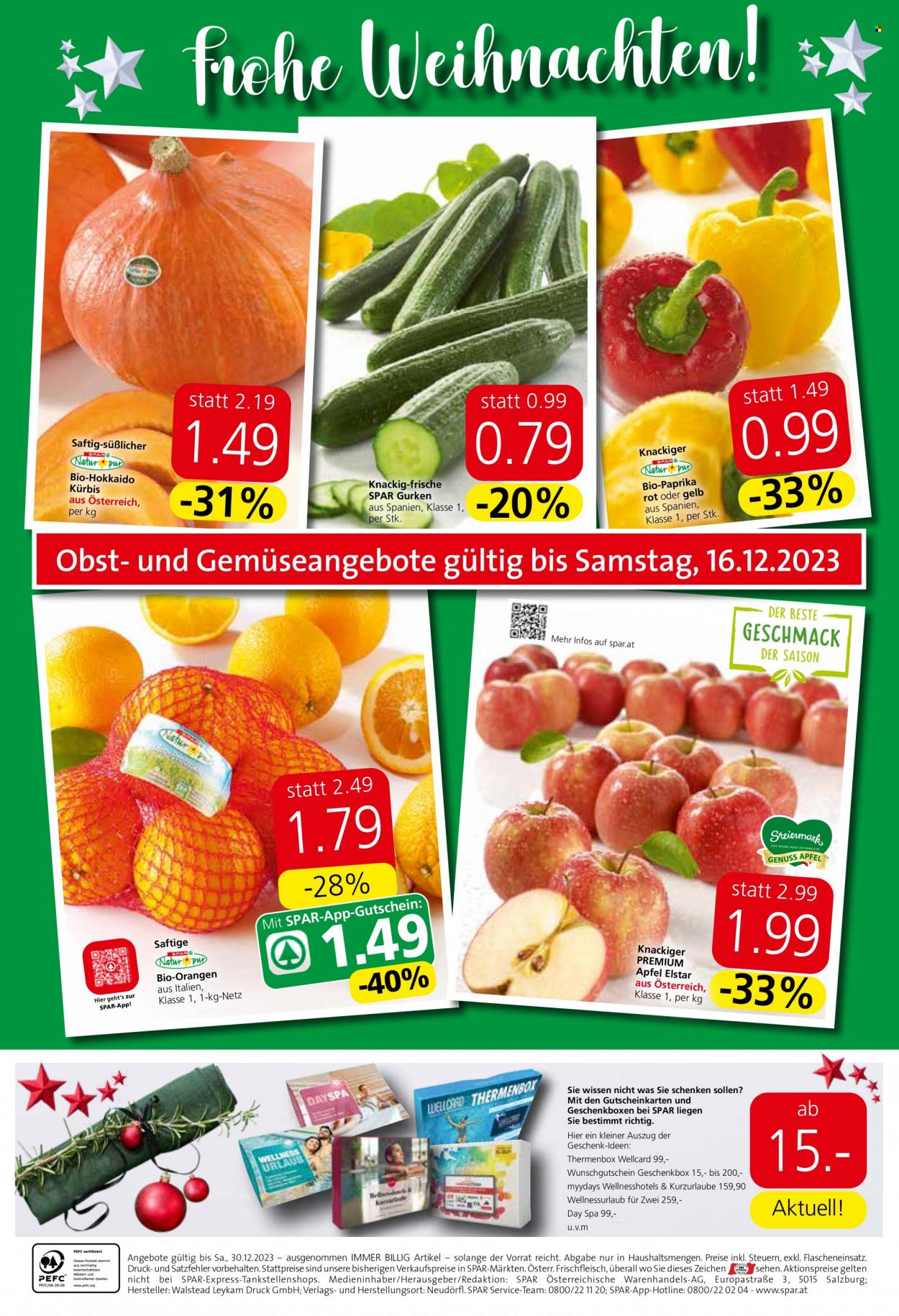 Angebote SPAR - 14.12.2023 - 30.12.2023. Seite 20