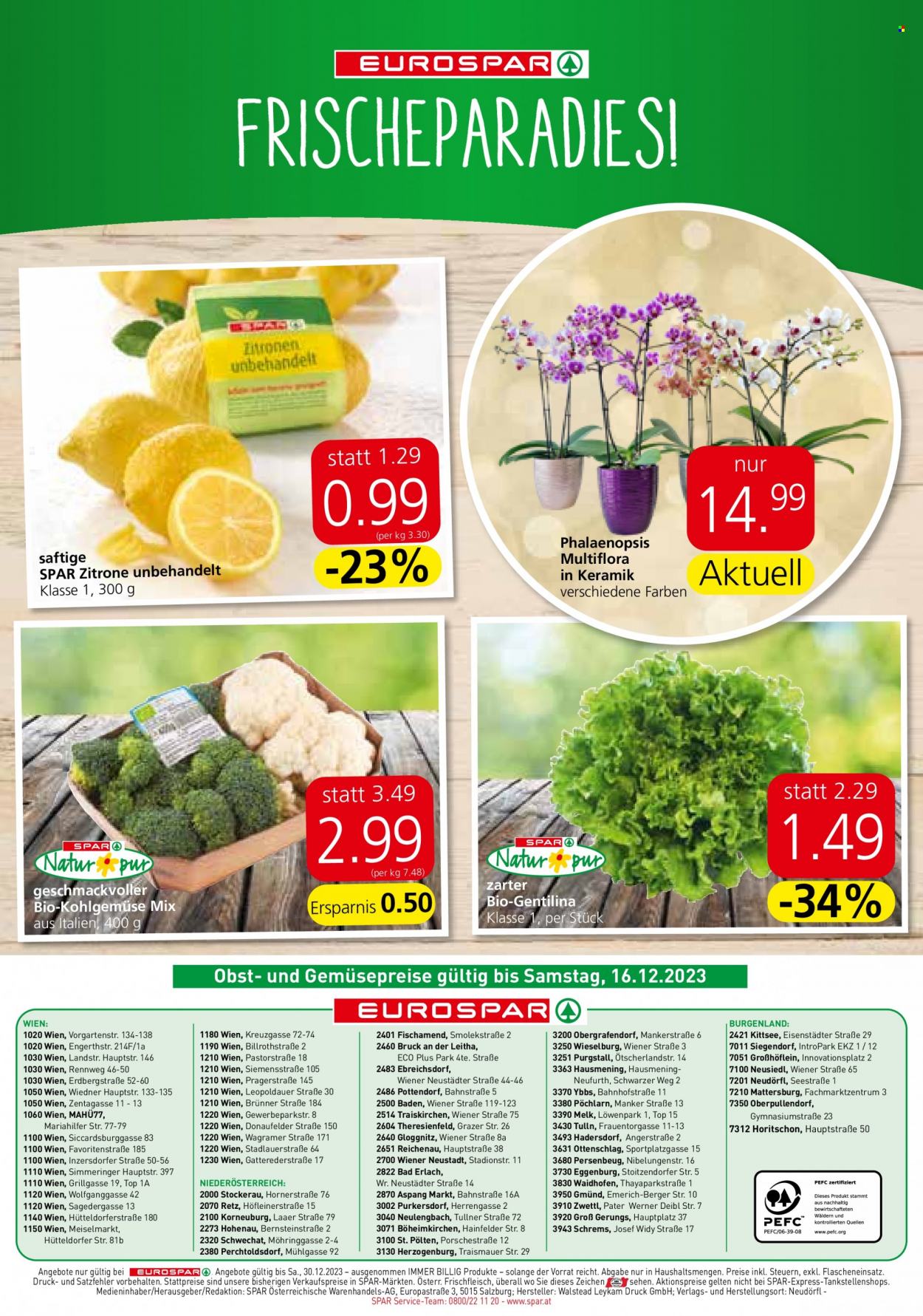 Angebote EUROSPAR - 14.12.2023 - 30.12.2023. Seite 16