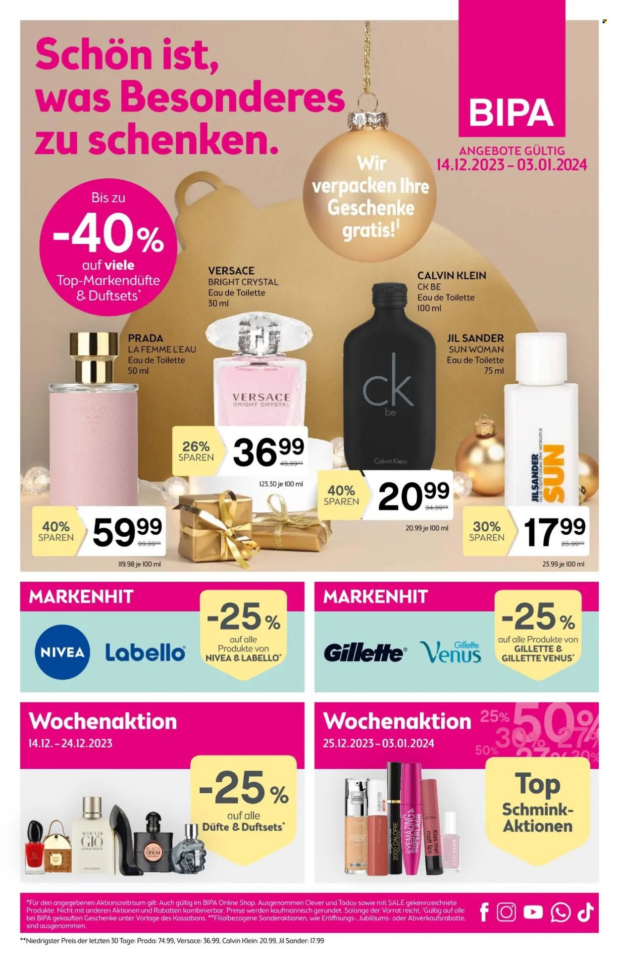 Angebote Bipa - 14.12.2023 - 3.1.2024. Seite 1