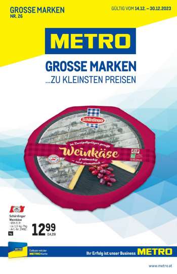 Angebote Metro - 14.12.2023 - 30.12.2023.