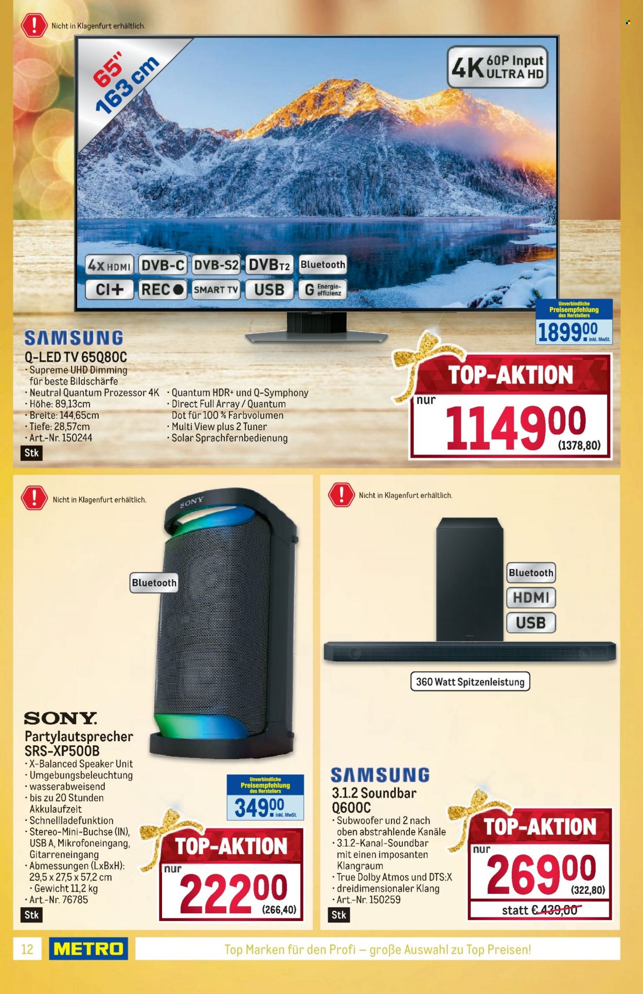 Angebote Metro - 14.12.2023 - 30.12.2023. Seite 12