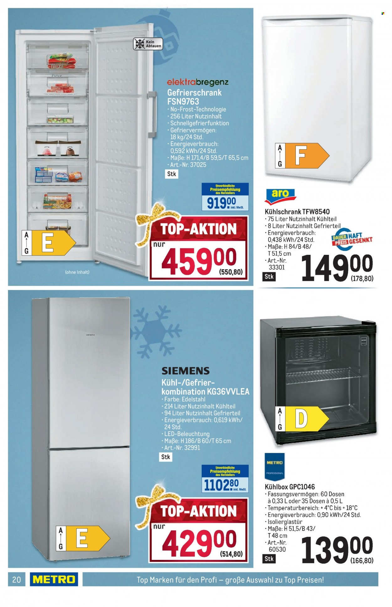 Angebote Metro - 14.12.2023 - 30.12.2023. Seite 20