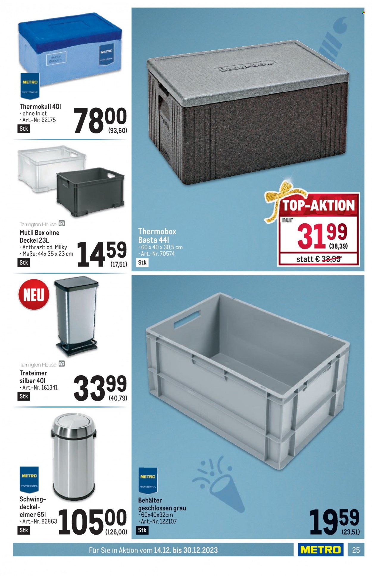 Angebote Metro - 14.12.2023 - 30.12.2023. Seite 25