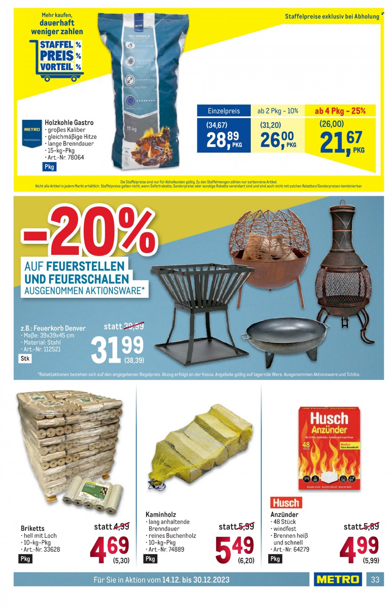 Angebote Metro - 14.12.2023 - 30.12.2023. Seite 33
