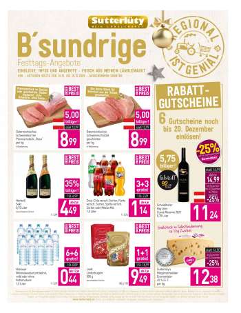 Angebote Sutterlüty - 14.12.2023 - 19.12.2023.