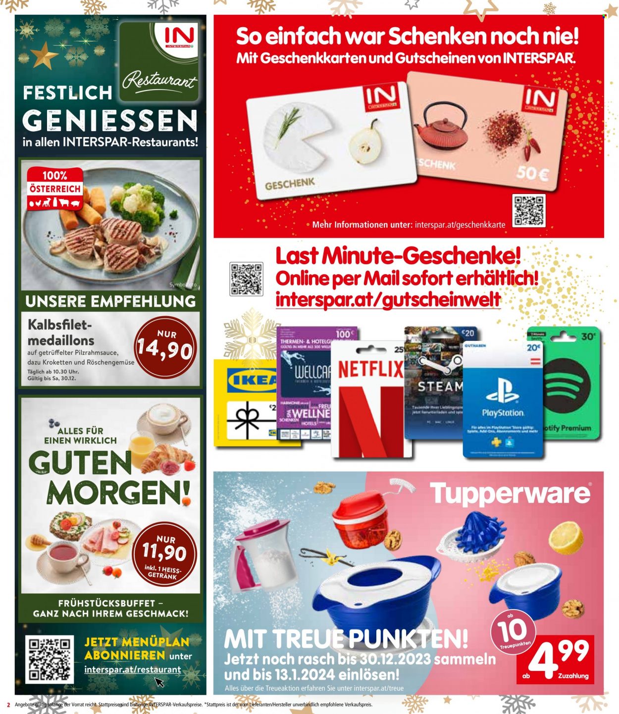 Angebote INTERSPAR - 20.12.2023 - 30.12.2023. Seite 2