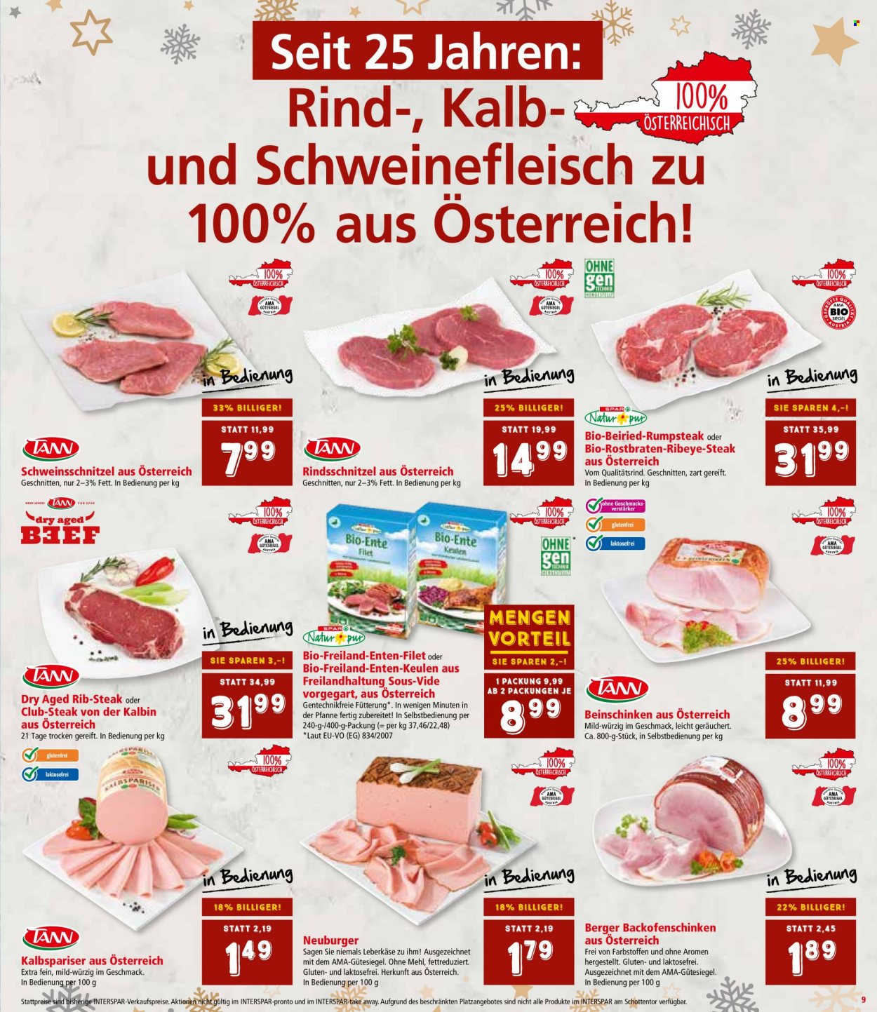 Angebote INTERSPAR - 20.12.2023 - 30.12.2023. Seite 9