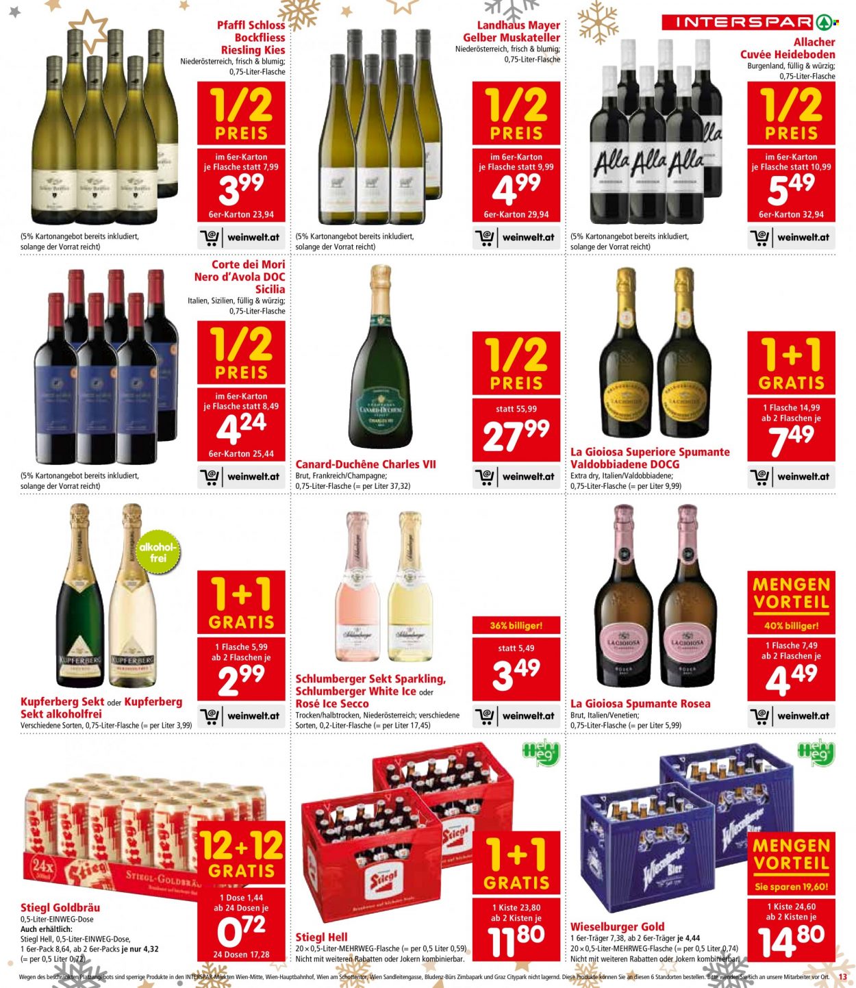 Angebote INTERSPAR - 20.12.2023 - 30.12.2023. Seite 13